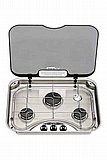 כיריים אל חלד, עם מכסה זכוכית Hob Basic line 345 כיריים אל חלד, עם מכסה זכוכית Hob Basic line 345